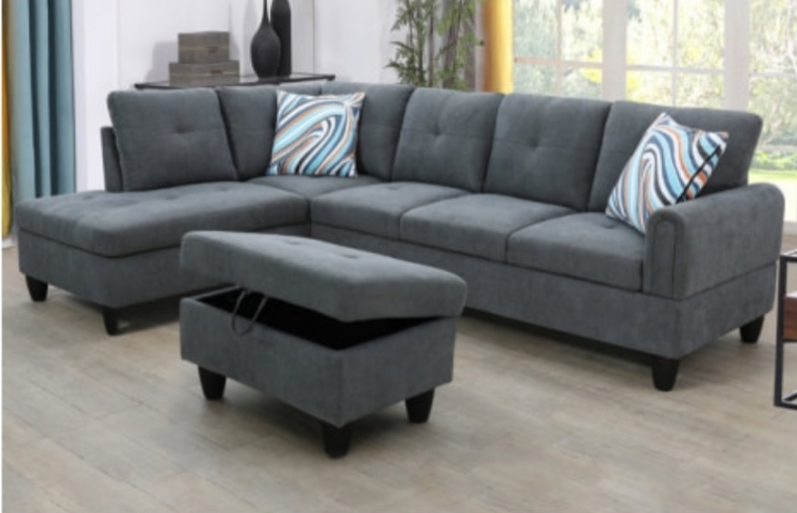 Sectional w/ Ottoman